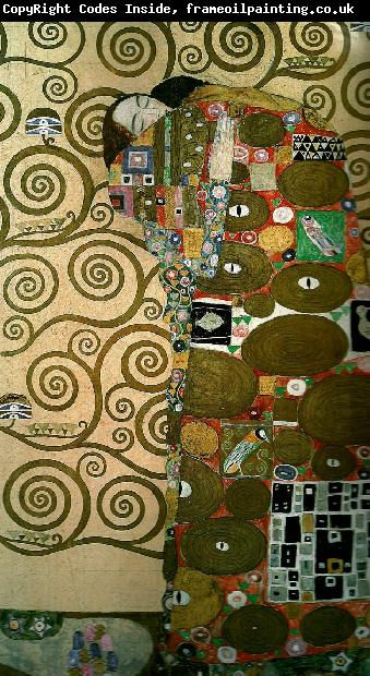 Gustav Klimt kartong for frisen i stoclet-palatset